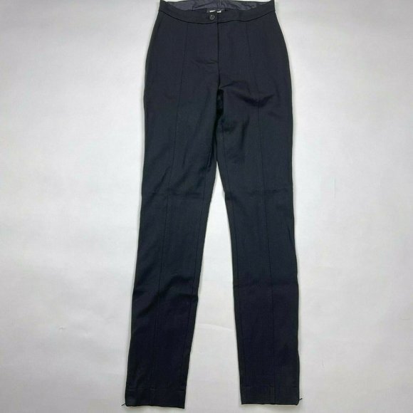 Annette Gortz Trouser Ankle Zip Flat Front Stretch Viscose‎ Pant Women 36 Small - Picture 1 of 11
